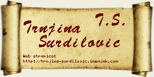 Trnjina Šurdilović vizit kartica
